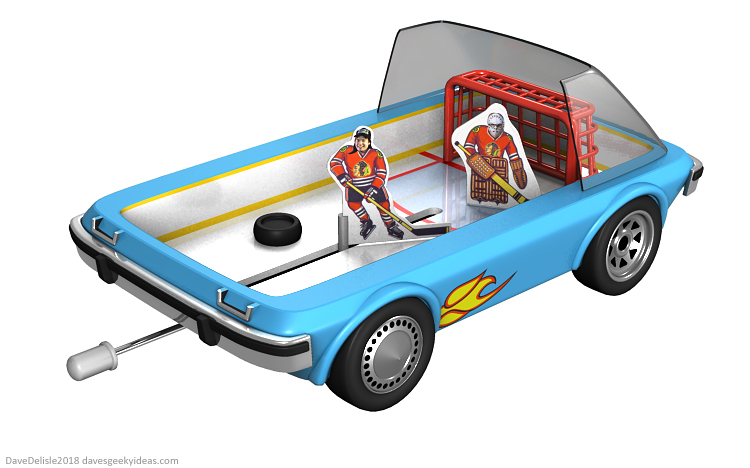 Wayne's World Tabletop Hockey Garthmobile Design by Dave Delisle