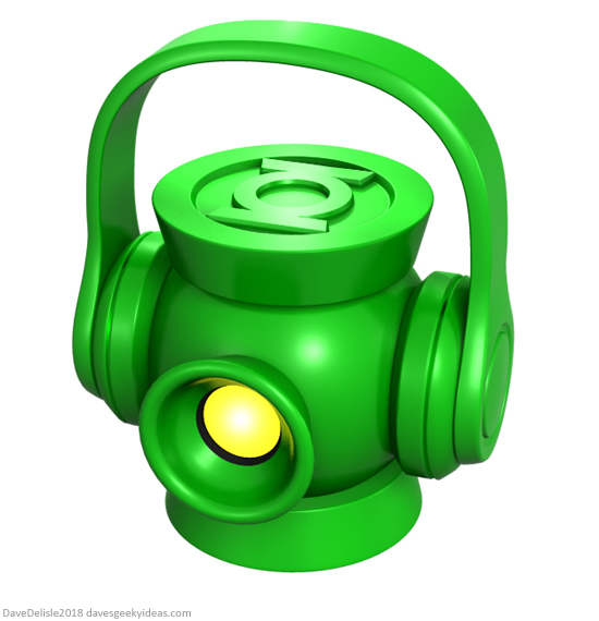 Green Lantern Headset and Speaker by Dave Delisle