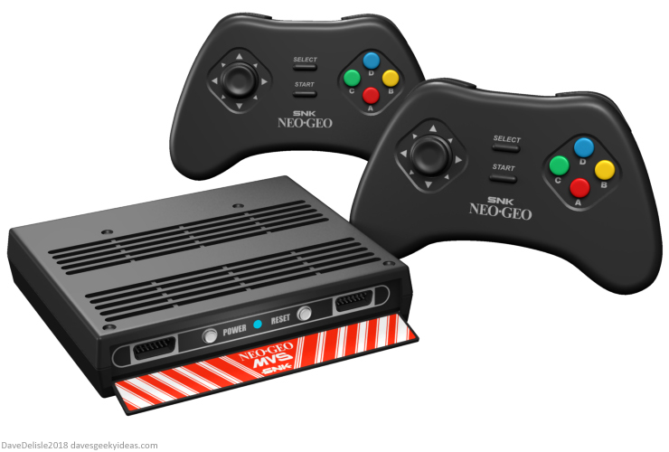 Neo Geo 40th Classic Mini Console design by Dave Delisle