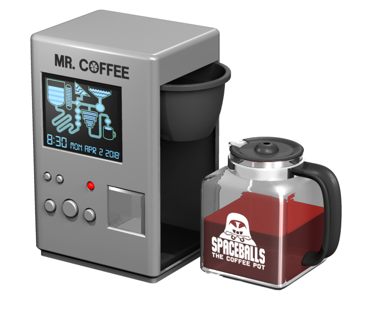 Spaceballs The Coffee Maker Machine design by Dave Delisle dave's geeky ideas davesgeekyideas