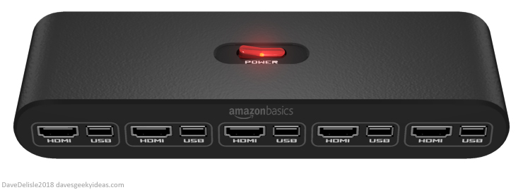 HDMI USB Switch for video game consoles 2018 Dave Delisle davesgeekyideas