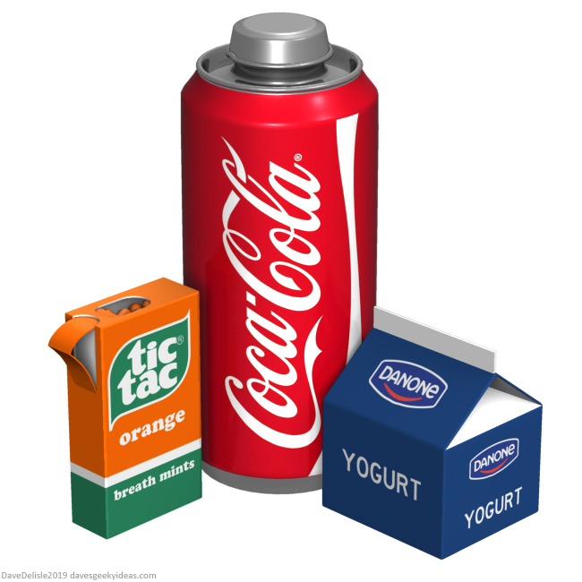 War on plastic Tic Tacs Coke Yogurt Pudding packaging 2019 dave delisle davesgeekyideas