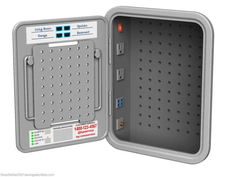 Internet Panel Box fuse cover storage universal 2019 dave delisle davesgeekyideas daves geeky ideas