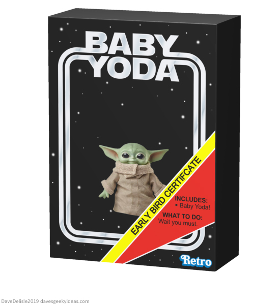 baby yoda mandalorian gift box certificate early bird papercraft 2019 dave delisle davesgeekyideas