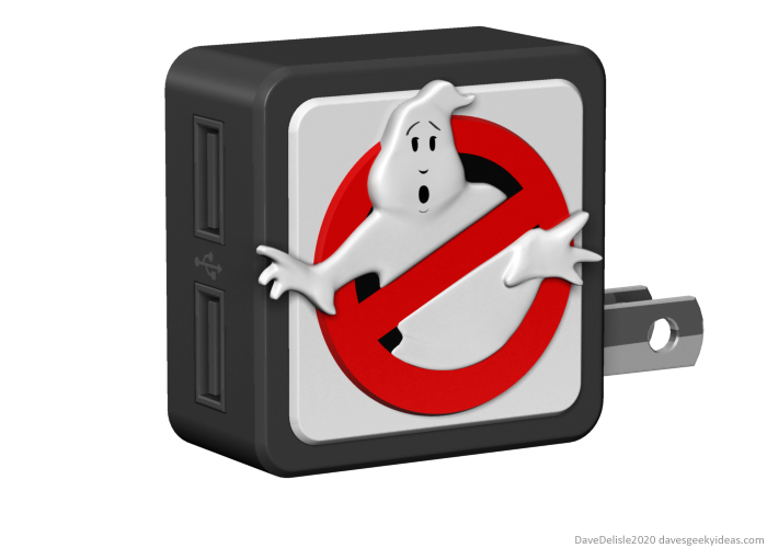 ghostbusters usb wall adapter nite lite sign 2020 dave delisle davesgeekyideas dave's geeky ideas