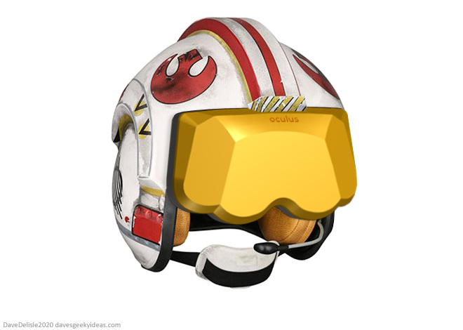 star wars rebel helmet blast shield vr virtual reality helmet 2020 dave delisle dave's geeky ideas