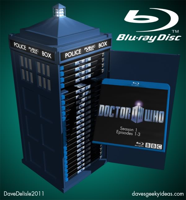 Dr. Who Tardis Blu-Ray BD DVD Case Collector's Edition Tin