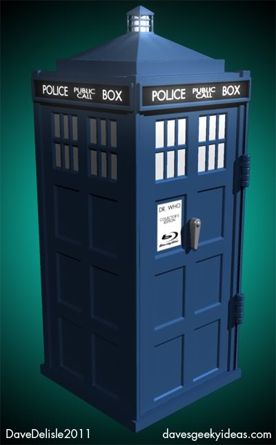 Tardis Blu-Ray Case DVD BD 2011 Dr. Who Torchwood BBC 2011 davesgeekyideas.com