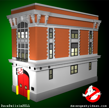 Ghostbusters Firehouse 2011 davesgeekyideas.com Ecto Mod PC Case Tower Geeky