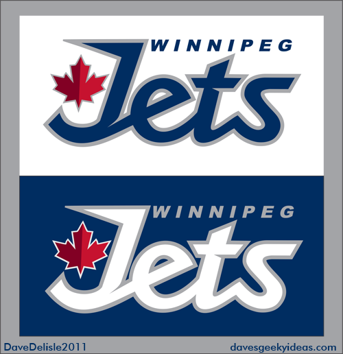 Winnipeg Jets Wordmark 2011 davesgeekyideas