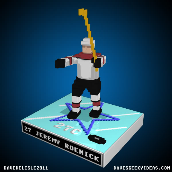 Jeremy Roenick EA NHLPA 93 EA NHL 94 Action Figure Collectible 3D Pixels 2011 davesgeekyideas.com