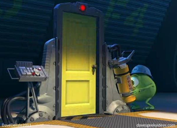 Mike Wazowski Scare Floor Door Monsters Inc 2011 Pixar Disney