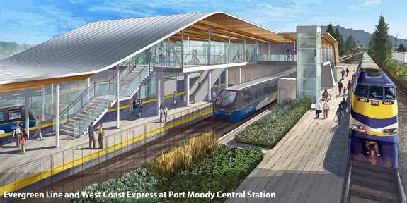 Evergreen Skytrain Station Port Moody