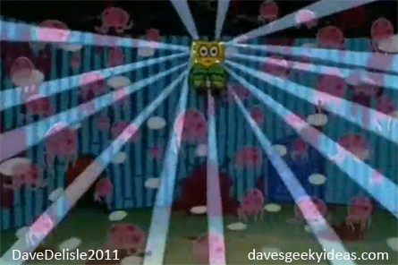 Spongebob Squarepants Lamp Disco Light 2011 davesgeekyideas.com