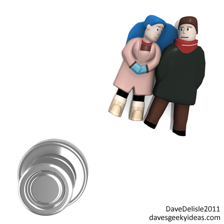 Eternal Sunshine Joel Clementine Carrey Winslet 2011 Fridge Magnet davesgeekyideas.com