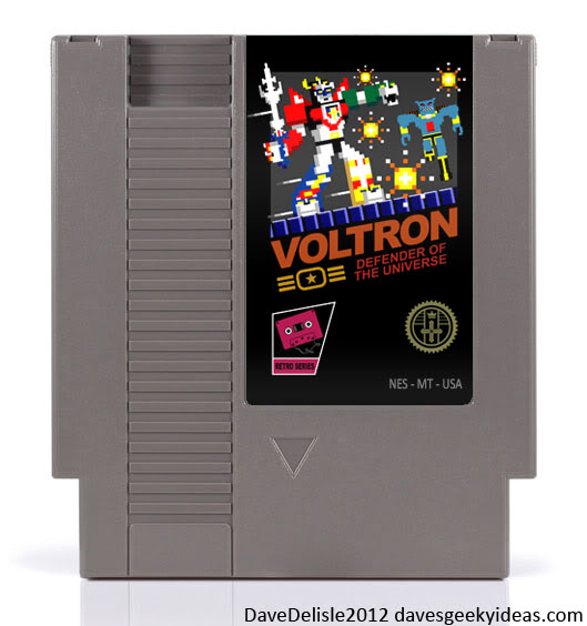 NES Cartridge Voltron 2012 Dave Delisle davesgeekyideas.com