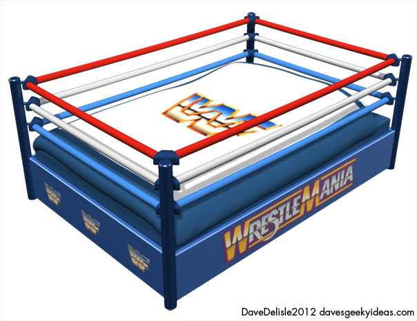 WWF Bed Wrestling Ring WWE Dave Delisle davesgeekyideas.com