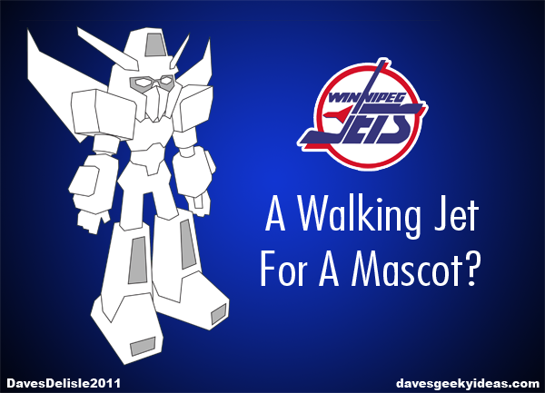 Winnipeg Mechs Jets Mascot 2011 Gundam Transformers NHL Atlanta Relocation