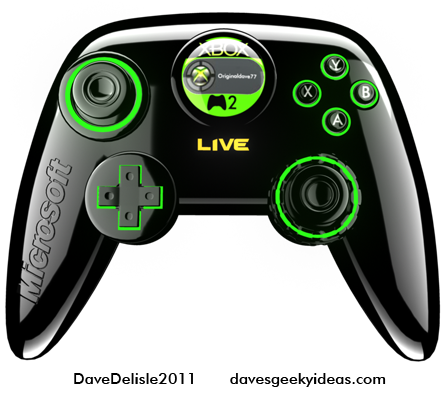 Xbox Slim Controller Design LED LCD 720 