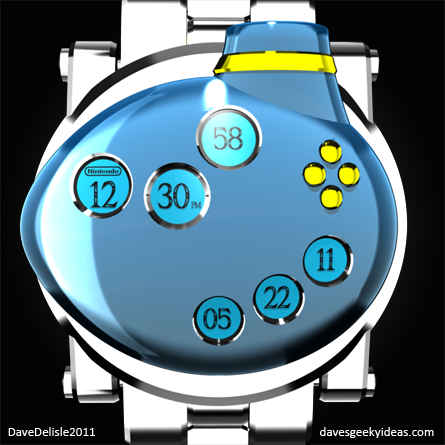 Zelda Watch extreme closeup Nintendo 2011 Ocarina of Time Link