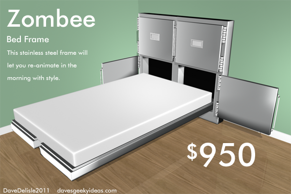 Morgue Bed Zombies Undead IKEA  Romero Geeky Furniture