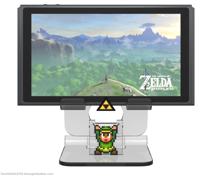 Zelda Nintendo Switch Stand design by Dave Delisle davesgeekyideas