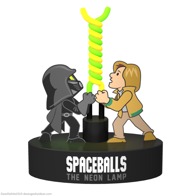 Spaceballs the neon lamp design by Dave Delisle dave's geeky ideas davesgeekyideas
