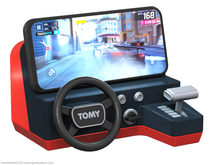 Tomy Turnin Turbo smartphone mod racing dock ipad iphone wireless charging design toy 2020 dave delisle